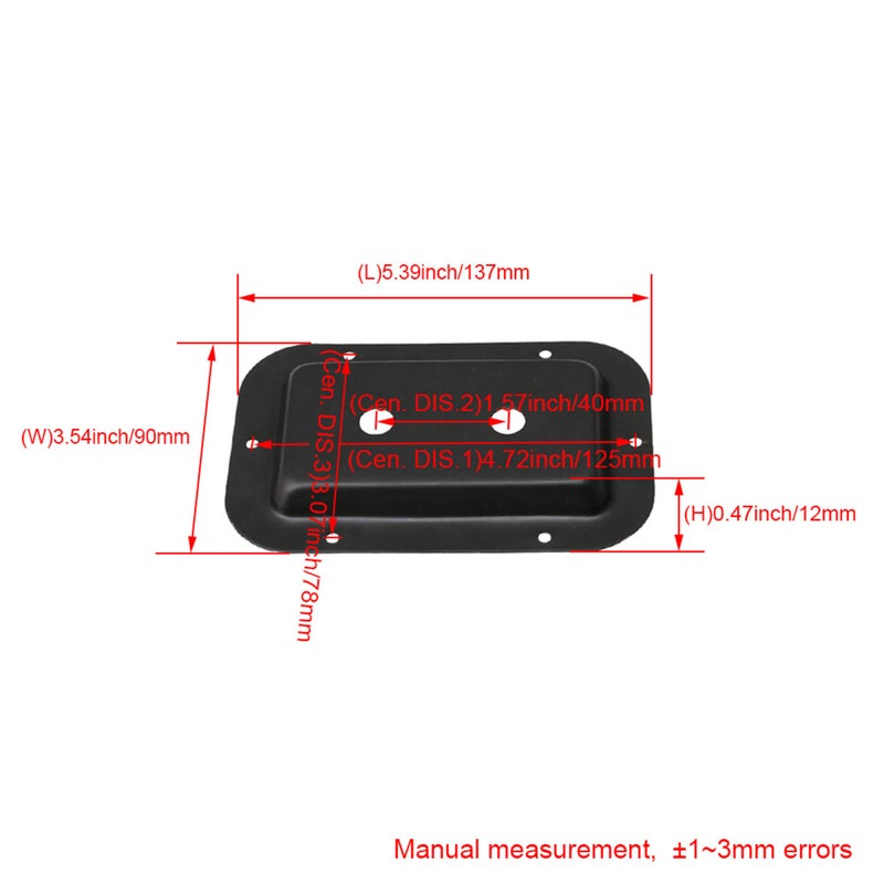 logyues 1/4" Steel Headphone Jack Plate Socket Clip for Speaker Cabinets Black - Image 5